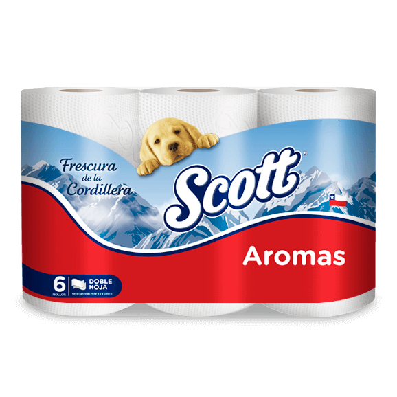 scott aromas 6 rollos pack rojo chile